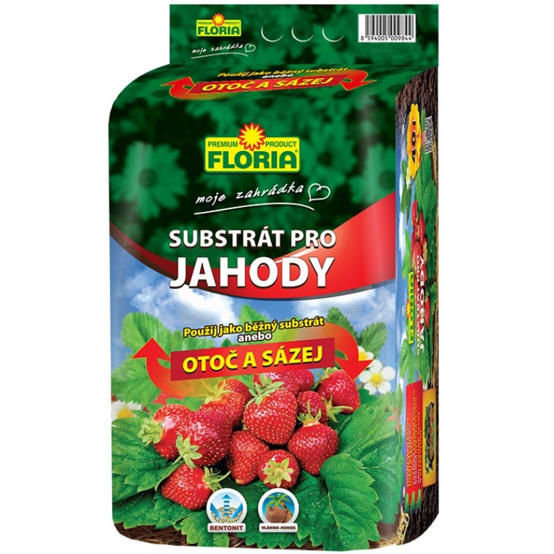 FLORIA Substrát pro jahody 40 l OTOČ A SÁZEJ FLORIA Substrát pro jahody 40 l OTOČ A SÁZEJ